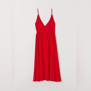 H&M Red Midi Dress